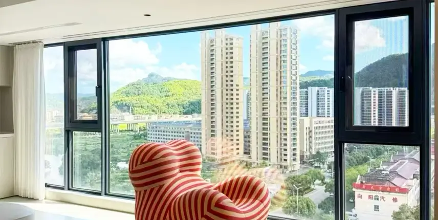 110 series aluminum window with screen