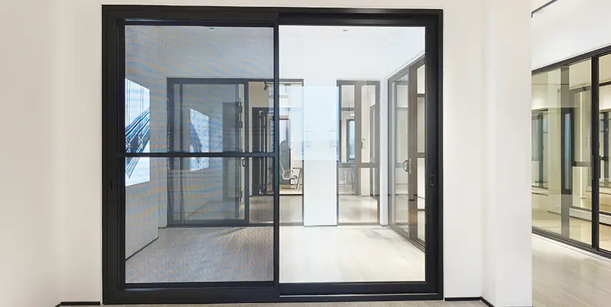 128 Series Thermal Break Sliding Door-Hidden Lift Handle Inline Lock
