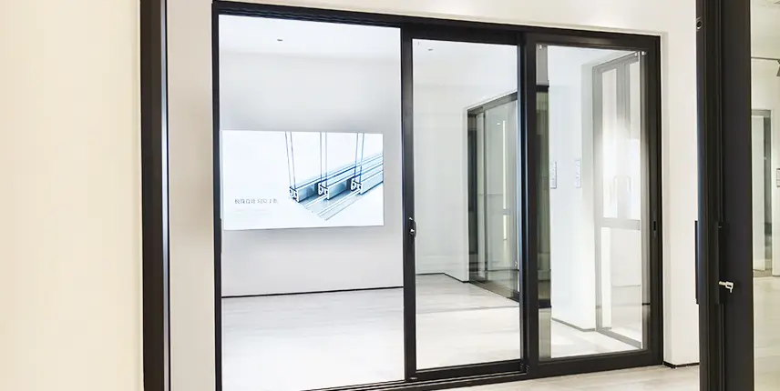 3 panel lift and sliding glass door windproof drainage